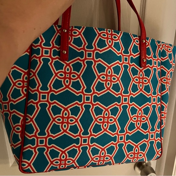 Vintagy EUC Kate Spade Coral Reef tote. - Picture 3 of 7